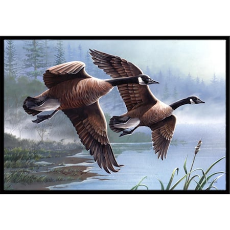 Carolines Treasures Geese On The Wing Indoor and Outdoor Mat- 24 x 36 in. PTW2054JMAT